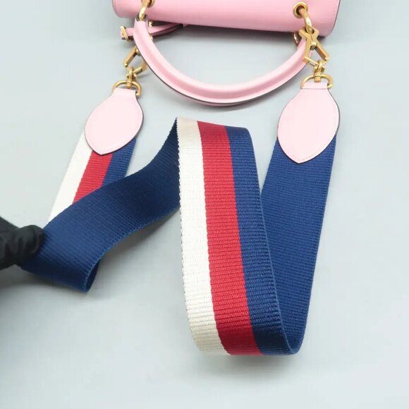 100% Authentic GUCCI Queen Margaret Multicolor Leather Satchel - Picture 5 of 12